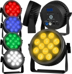 LIGHT4ME LIGHT4ME CREE ALU PENTA PAR 12 reflektor par efekt świetlny 12x15W RGBWA SMD LED 5w1 | 5908249827516 | 5908249827516
