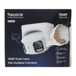 SALE OUT. Reolink PoE 4K 16MP Dual Lens and 180&deg; panoramic view Camera | Reolink UHD Dual-Lens PoE Surveillance Camera with 180&deg; Panoramic View | RP-PCT16MD | 24 month(s) | Dual lens | 16 MP | F2.8mm/F1.6 | IP67 | H.265/H.264 | Micro SD, Max. 512 GB  ...