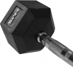 HMS &lrm;&lrm;Hantel Hex Pro gumowany 1 x 55 kg | 17-66-132 | 5907695518252