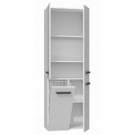 Topeshop NEL 1K DD BPOŁ bathroom storage cabinet White | NEL 1K DD BPOŁ KPL | 5902838467589