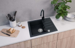 Zlewozmywak Alveus SINK GLAM 20 WITH MIXER TAP BLACK COLOR | 5902767625227 | 5902767625227