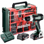 Zestaw narzędzi In Win METABO.SB 18 L Mobile workshop + 2 Li-Ion batteries 18V/2.0 Ah with charger SC 30 + 74 elements | 614053710 | 4061792252226