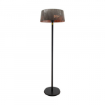 TunaBone Electric Standing Patio Heater, Double clear halogen heating lamps | TB1821SH-01 | Patio heater | 2100 W | Black | TB1821SH-01 | 4770070882399