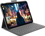 Logitech Logitech Slim Folio Szary Bluetooth QWERTZ Swiss | 920-011424 | 5099206107434