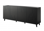BARI chest of drawers 200x42x82 black matt | BARI 474106 | 5903815007965