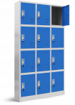Diablo Chairs Spind F&auml;cherschrank Schlie&szlig;fachschrank mit 12 F&auml;chern MARCIN, 900 x 1850 x 400 mm, grau-blau | 5902560334791 | 5902560334791