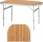 King Camp St&oacute;ł Kempingowy Bambus 120 x 80 cm | MAS-KC3926 | 6927194709455