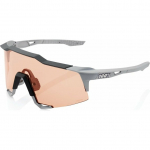100% Okulary 100% SPEEDCRAFT Soft Tact Stone Grey - HiPER Coral Lens (Szkła Koralowe LT 52% + Szkła Przeźroczyste LT 93%) | STO-61001-424-01 | 841269176965
