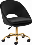 Activeshop 4Rico krzesło obrotowe QS-MF18G aksamit czarne | 5906717458088 | 5906717458088