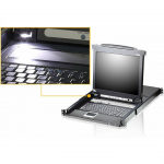 Przełącznik Aten ATEN CL5708N przełącznik KVM Możliwości montowania w stelażu Czarny | CL5708N-ATA-2XK06A1G | 4710469345494