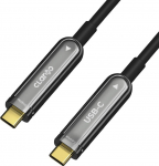 Kabel USB Claroc USB-C - USB-C 10 m Czarno-srebrny (CLAROC-USBC-10M) | CLAROC-USBC-10M | 5907772507407