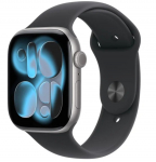 Watch Series 11&nbsp;GPS+Cellular&nbsp;42mm&nbsp;Space Grey Aluminium Case with Black Sport Band - S/M | MF8A4MP/A | 195950619607