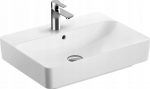 Geberit Variform Umywalka stawiana na blat, prostokątna, B60cm, H15.8cm, T45cm, z przelewem, z otworem na baterięGEBERIT | 500.780.01.2 | 4025416690412