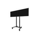 Neomounts Floor stand | ADM-875BL2 Dual screen adapter | Adjustable Height | 42-65 " | Maximum weight (capacity) 40 kg | Black | ADM-875BL2 | 8717371440695