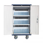 Techly I-CABINET-30DUTY portable device management cart/cabinet White, Blue | I-CABINET-30DUTY | 8051128108880