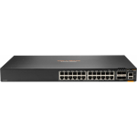 Switch HP HPE Aruba 6300F - Switch - L3 - managed - 24 x 10/100/1000 + 4 x 1 Gigabit / 10 Gigabit / 25 Gigabit / 50 Gigabit SFP56 (Uplink / Stacking) - Front und Seite zu Hinterseite - an Rack montierbar | JL668A#ABB | 190017339580