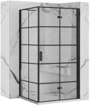 Alkotest REA-K6963 / REA / MOLIER / DRZWI PRYSZNICOWE SKŁADANE BLACK KRATKA 100X190 UNIWER. TRANSPARENT / | 5902557357369 | 5902557357369