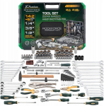 Zestaw narzędzi Rockforce Zestaw narzędzi 142+6el. 1/4'', 3/8'' i 1/2'' (6-kątnych i 12-kątnych) (4-36mm) | RF-41421-5GOLD | 5905101397811