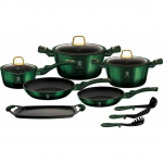 Berlinger Haus Zestaw garnk&oacute;w METALLIC EMERALD LINE BH-6066 | BH-6066 | 5999056798373