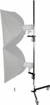 Walimex pro Stojak na k&oacute;łkach Tripod z 2 Miejscami na Lampy (15803) | 15803 | 4250234558037