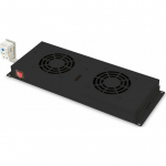 Digitus Klimatyzator 483mm 2 wentylatory Czarny (DN-19 FAN-2-HO-SW) | DN-19 FAN-2-HO-SW | 4016032185789