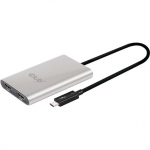 Adapter USB Club 3D USB-C - HDMI x2 Srebrny  (CSV-1574) | CSV-1574 | 8719214470760