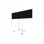 Neomounts Floor stand | ADM-875WH2 Dual screen adapter | Adjustable Height | 42-65 " | Maximum weight (capacity) 40 kg | White | ADM-875WH2 | 8717371440725