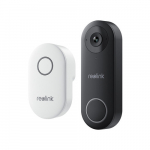 Reolink D340W - 5MP Video Doorbell with Chime, 2.4/5 GHz Wi-Fi, Person Detection, Two-Way Audio, Works with NVRs, white | D340W | 6975253983315