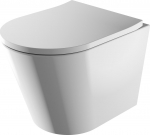 Zestaw kompaktowy WC Omnires TAMPA | bezkołnierzowa miska toaletowa wisząca z deską wolnoopadającą, 52x36 cm, kolor: biały połysk | TAMPAMWBP | 5902539824889