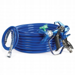 Graco GRACO STANOWISKO MALARSKIE PISTOLET CONSTRACTOR PC COMPACT + WĄŻ BLUEMAX II 1/4 x 15m + KOŃC&Oacute;WKA BICZOWA 3/16 x 1,4m + DYSZA 517 | 19Y489 | 755652985969