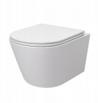 Miska WC Rea AQ.301-311152 / AQUAFORM / OVIEDO STORM / MISKA WISZĄCA WC BIAŁA Z DESKĄ WOLNOOPADAJĄCĄ DUROPLAST / SPŁUKIWANIE WIROWE | 5903332939138 | 5903332939138