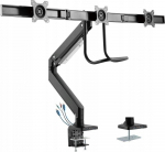 InLine Uchwyt biurkowy na 3 monitory do 27'' (23172A) | 23172A | 4043718289097
