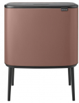 Kosz na pranie Brabantia Kosz na śmieci Bo Touch 11+23L Satin Taupe | 8710755234064 | 8710755234064