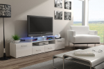 Cama TV stand EVORA 200 white/white gloss | EVORA BI/BI