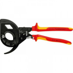 Knipex Nozyce do ciecia kabli VDE z z grzechotka i 2-komponen.rekoj. 320mm | 9309-uniw | 4003773075189