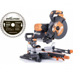 Ukośnica Evolution R255SMS DB PLUS 2000 W 255 mm + 2 x tarcza | EVO-R255SMS-DBP-2PACK | 849713081117
