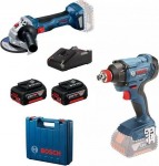Bosch ZESTAW NARZ&Auml; DZI GDX 180 + GWS 180 2*4.0AH | B 615990N1U | 4059952670188