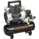 Kompresor samochodowy Black&Decker KOMPRESOR BEZOLEJOWY SUPER SILENT 6L 8 BAR (1 SZT) | B2BB104BND359 | 8016738768756