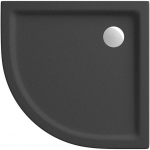 Brodzik Cersanit BRODZIK P&Oacute;ŁOKRĄGŁY TAKO 80X4 CZARNY MAT | AZTF1000890021 | 5901771145158
