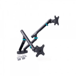 Digitus Desk Mount | Tilt, rotation, pivot | Dual design monitor mount, 2x 35", 2x 10 kg | 35 " | Maximum weight (capacity) 20 kg | Black | DA-90471 | 4016032505891