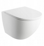Miska WC Omnires OTTAWAMWBM OTTAWA bezkołnierzowa miska 49 x 37 cm z deską wolnoopadającą, biały mat | 5902539869286 | 5902539869286