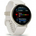 Garmin Vivoactive 5 3.05 cm (1.2") AMOLED 42 mm Digital 390 x 390 pixels Touchscreen White Wi-Fi GPS (satellite) | 010-02862-11 | 0753759324919