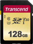 Karta Transcend 500S SDXC 128 GB Class 10 UHS-I/U3 V30 (TS128GSDC500S) | TS128GSDC500S | 0760557841180