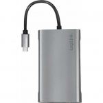 Stacja/replikator LogiLink USB-C 10w1 (UA0383) | UA0383 | 4052792064711