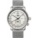 Zegarek Zeppelin męski 100 Jahre 7640M-1 Quarz srebrny | 258700-uniw | 4041338764062