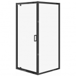 Cersanit KABINA NAROŻNA ARTECO CZARNA PIVOT 90X90X190 SZKŁO TRANS | EZZS1001770001 | 5901771174554