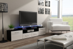Cama TV stand EVORA 200 black/white gloss | EVORA CZ/BI