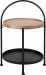 Boltze Mały stolik kawowy okrągły TRAY z blatem z drewna mango, &Oslash; 39 x 55 cm | 8714302729225 | 8714302729225