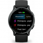Garmin Vivoactive 5 3.05 cm (1.2") AMOLED 42 mm Digital 390 x 390 pixels Touchscreen Black Wi-Fi GPS (satellite) | 010-02862-10 | 753759324902