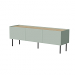 Cama FELLINI TV cabinet 150x40x52 olive + oiled oak top | 400101 | 5903815010613